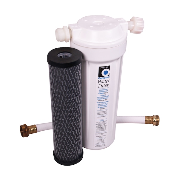 Campbell RVF-38 RV Pre-Tank Filter System Full Assembly
